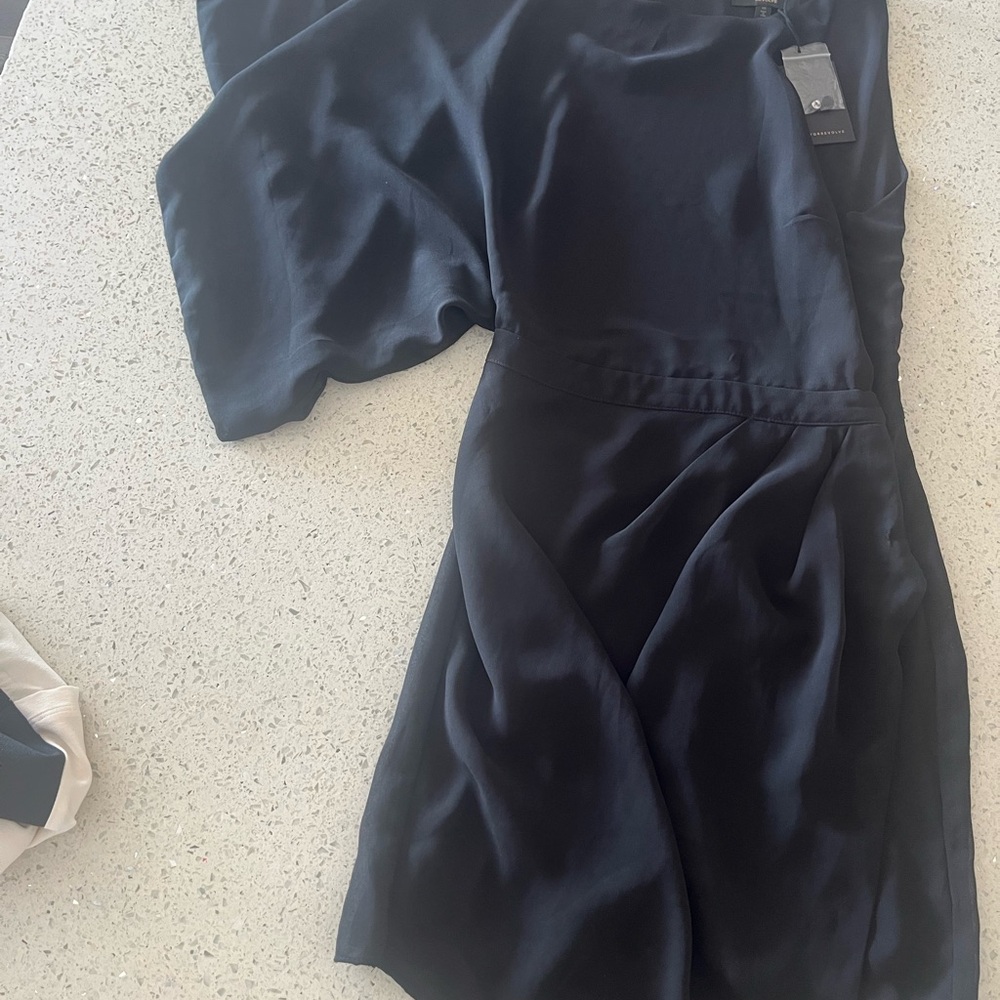 Revolve Black Dress. One sleeved